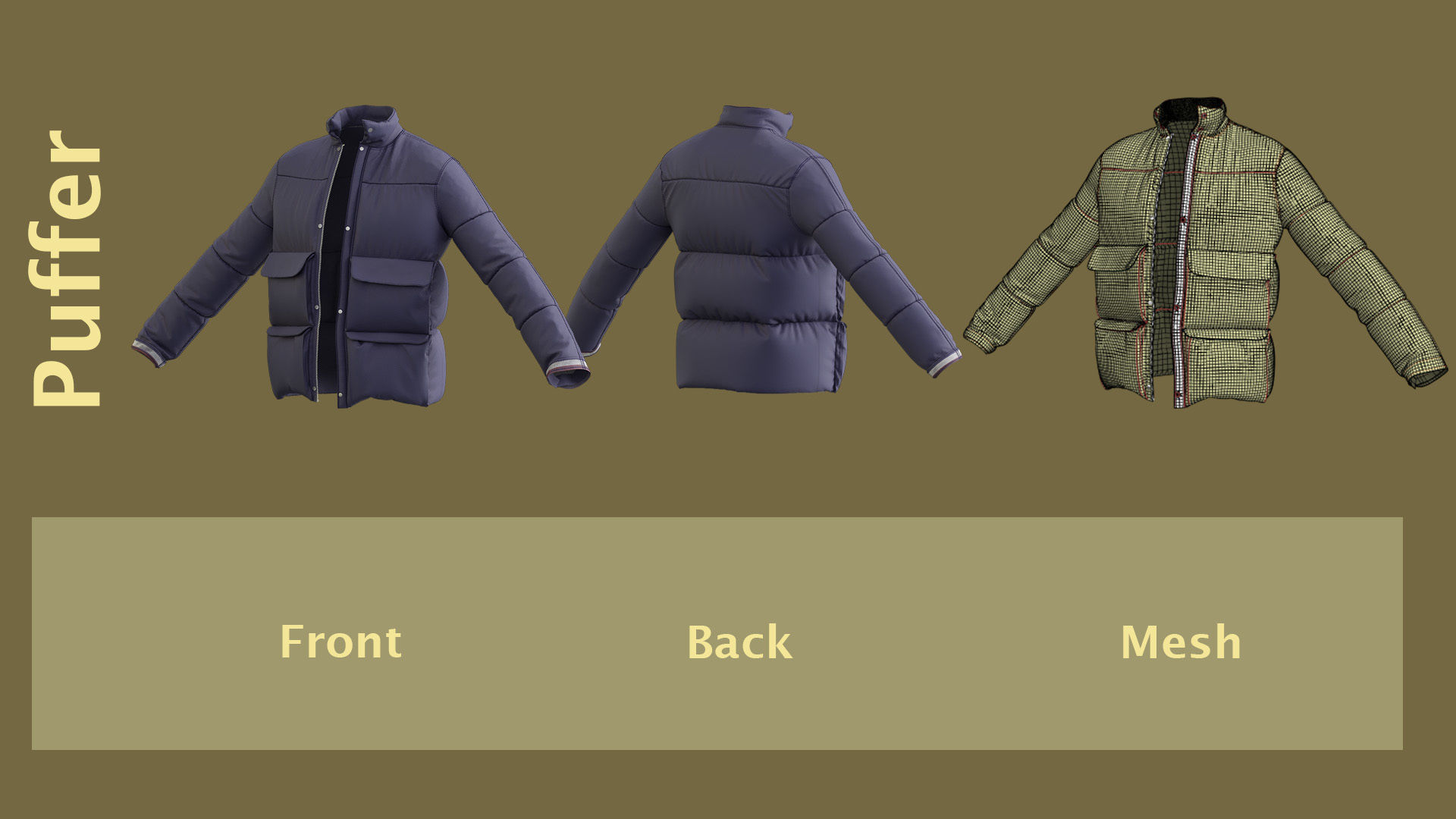 10 men Jackets with Marvelous PLUS 10 Video Tutorials 3D model_4