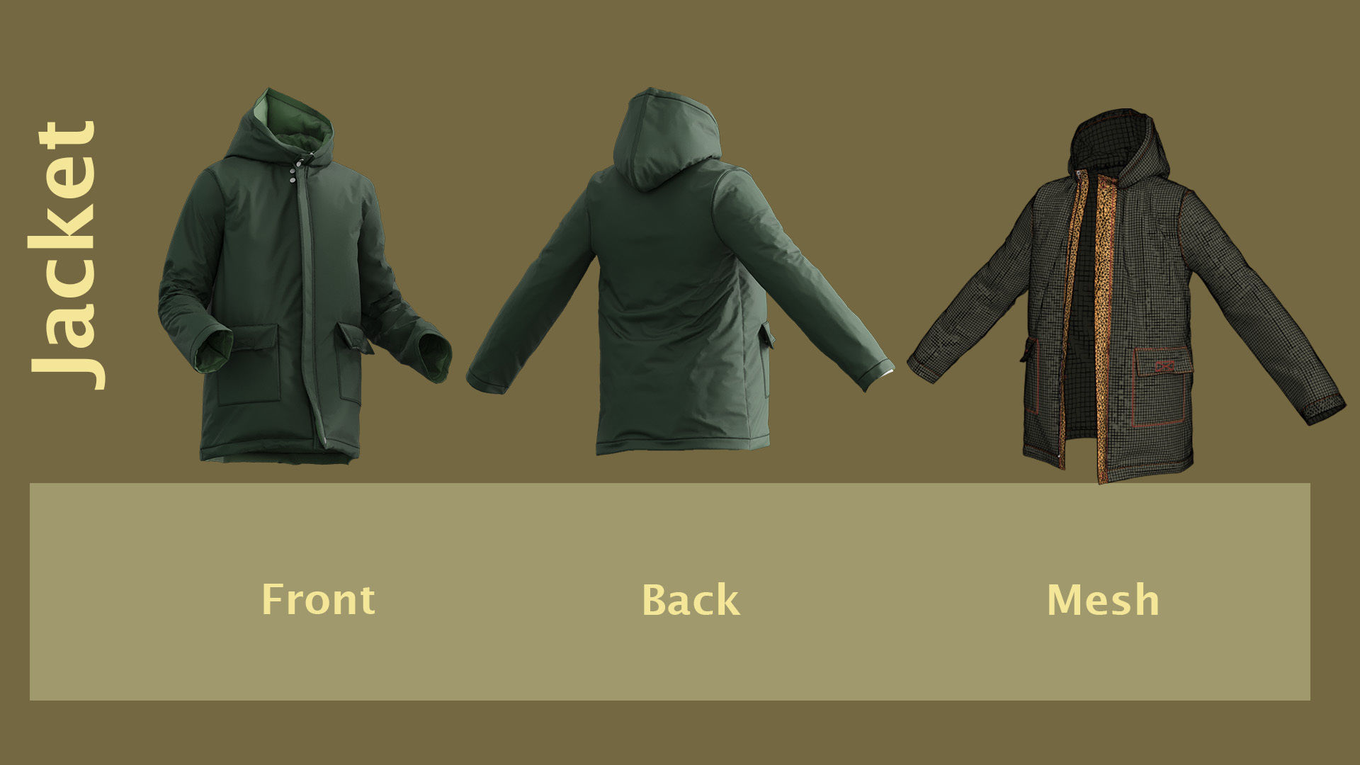 10 men Jackets with Marvelous PLUS 10 Video Tutorials 3D model_5