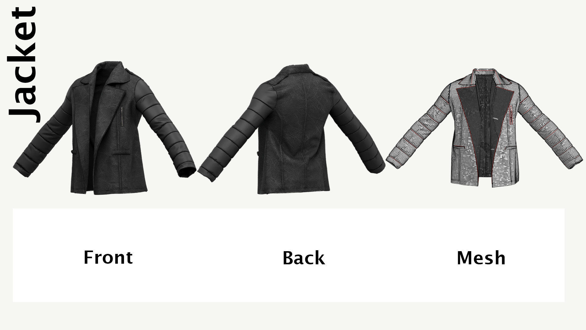 10 men Jackets with Marvelous PLUS 10 Video Tutorials 3D model_8
