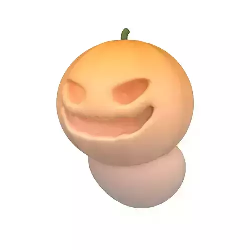 Halloween Pumpkin Ghost Character v1 001