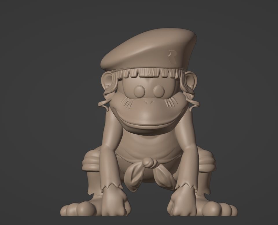 ChessPack Dixie Kong Rareware era 3D print model_6