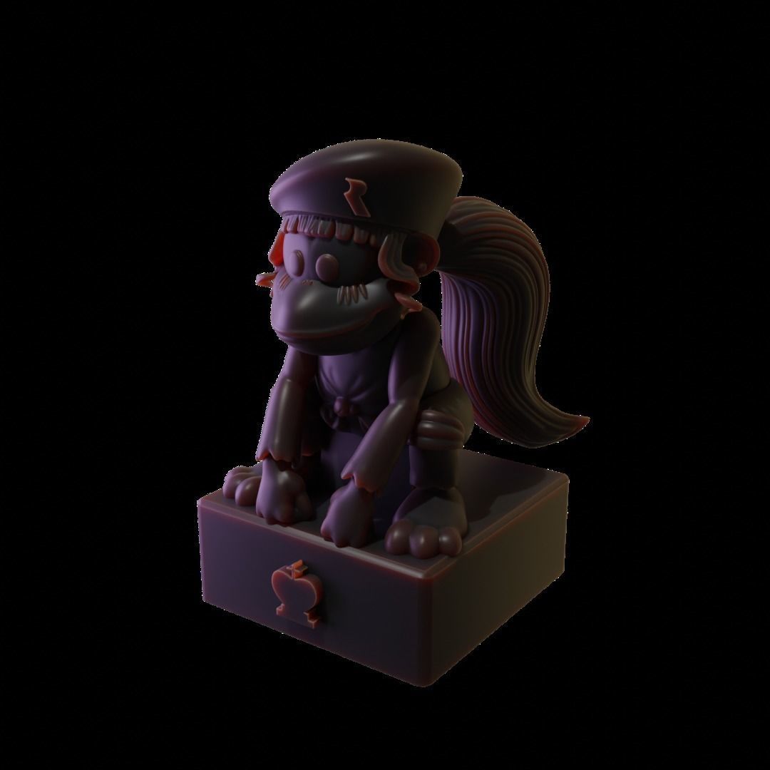 ChessPack Dixie Kong Rareware era 3D print model_8