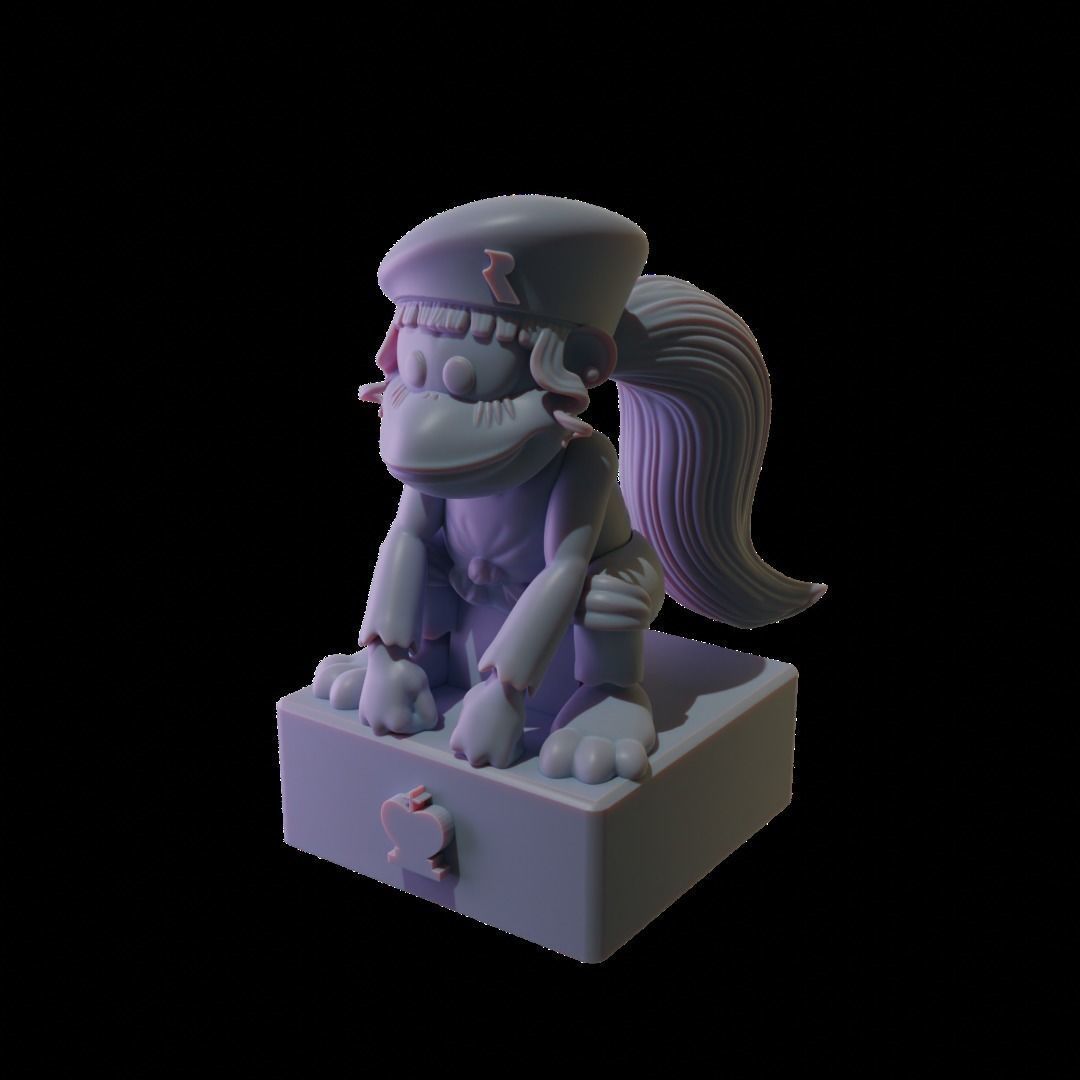 ChessPack Dixie Kong Rareware era 3D print model_7