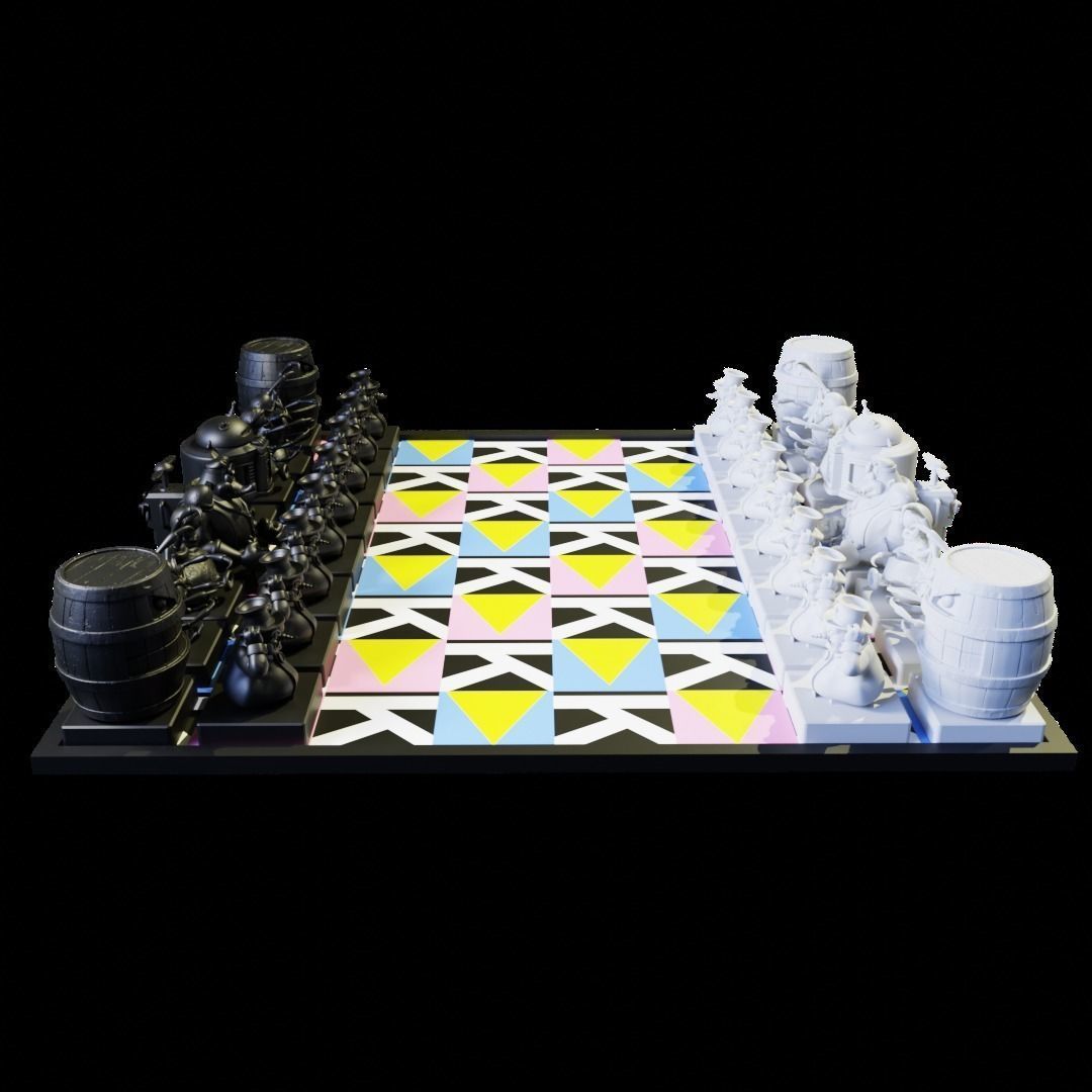 ChessPack Dixie Kong Rareware era 3D print model_9