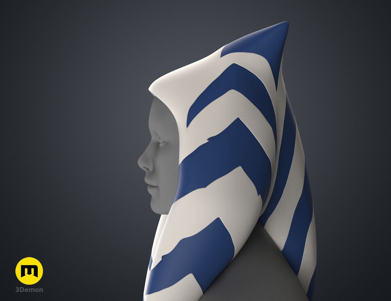 Ahsokas Lekku Mold - Star Wars Clone Wars 3D print model_17