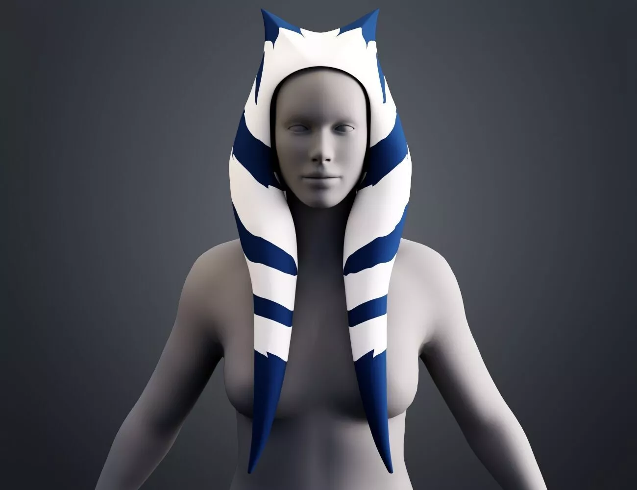 Ahsokas Lekku Mold - Star Wars Clone Wars 3D print model