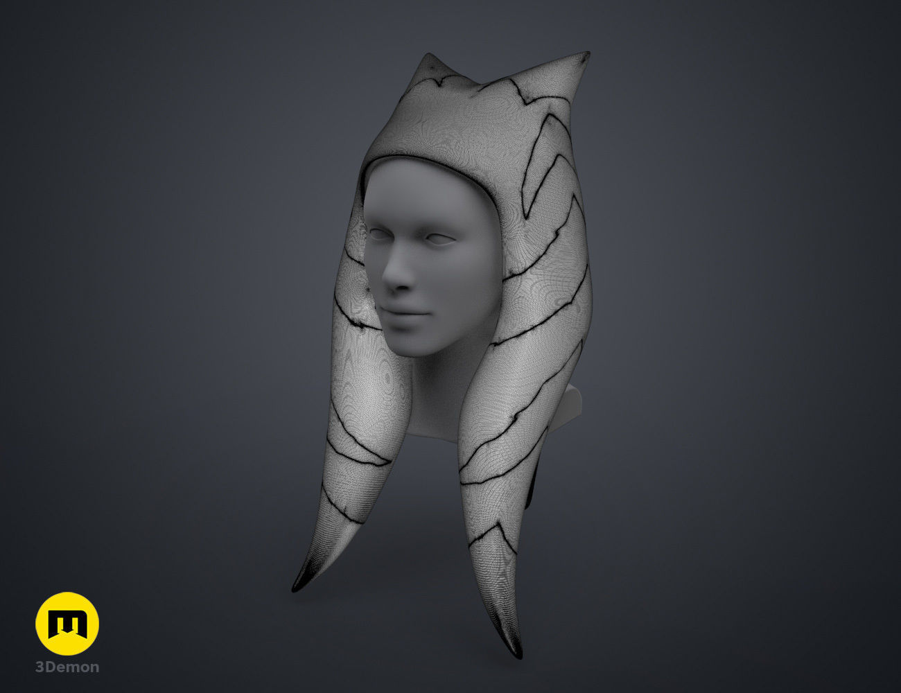 Ahsokas Lekku Mold - Star Wars Clone Wars 3D print model_8