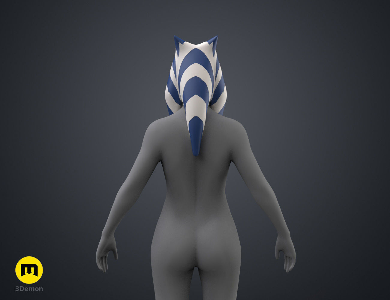 Ahsokas Lekku Mold - Star Wars Clone Wars 3D print model_4