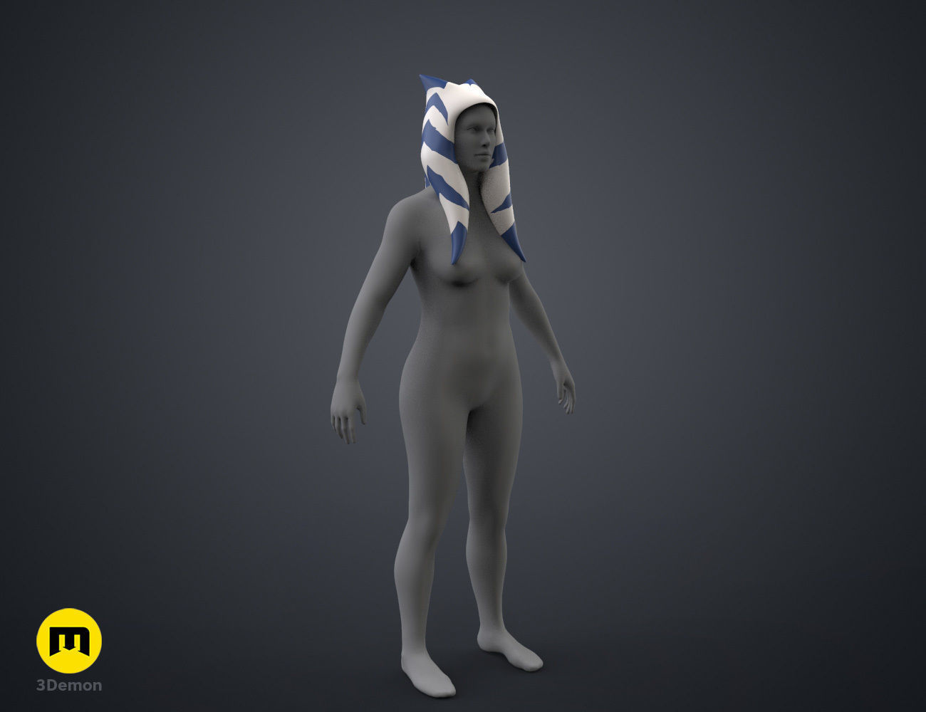 Ahsokas Lekku Mold - Star Wars Clone Wars 3D print model_20