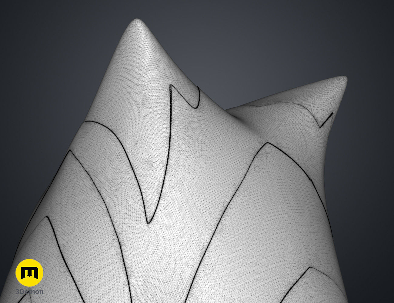 Ahsokas Lekku Mold - Star Wars Clone Wars 3D print model_12