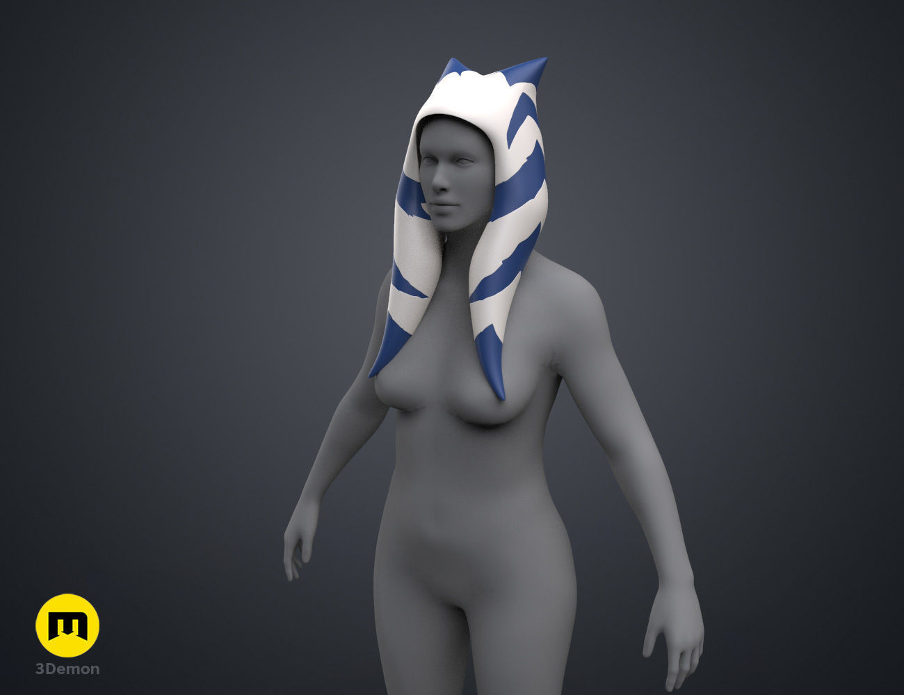 Ahsokas Lekku Mold - Star Wars Clone Wars 3D print model_1