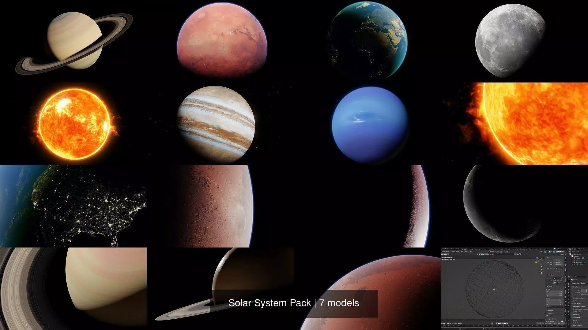Solar System Pack 3D Model Collection_0