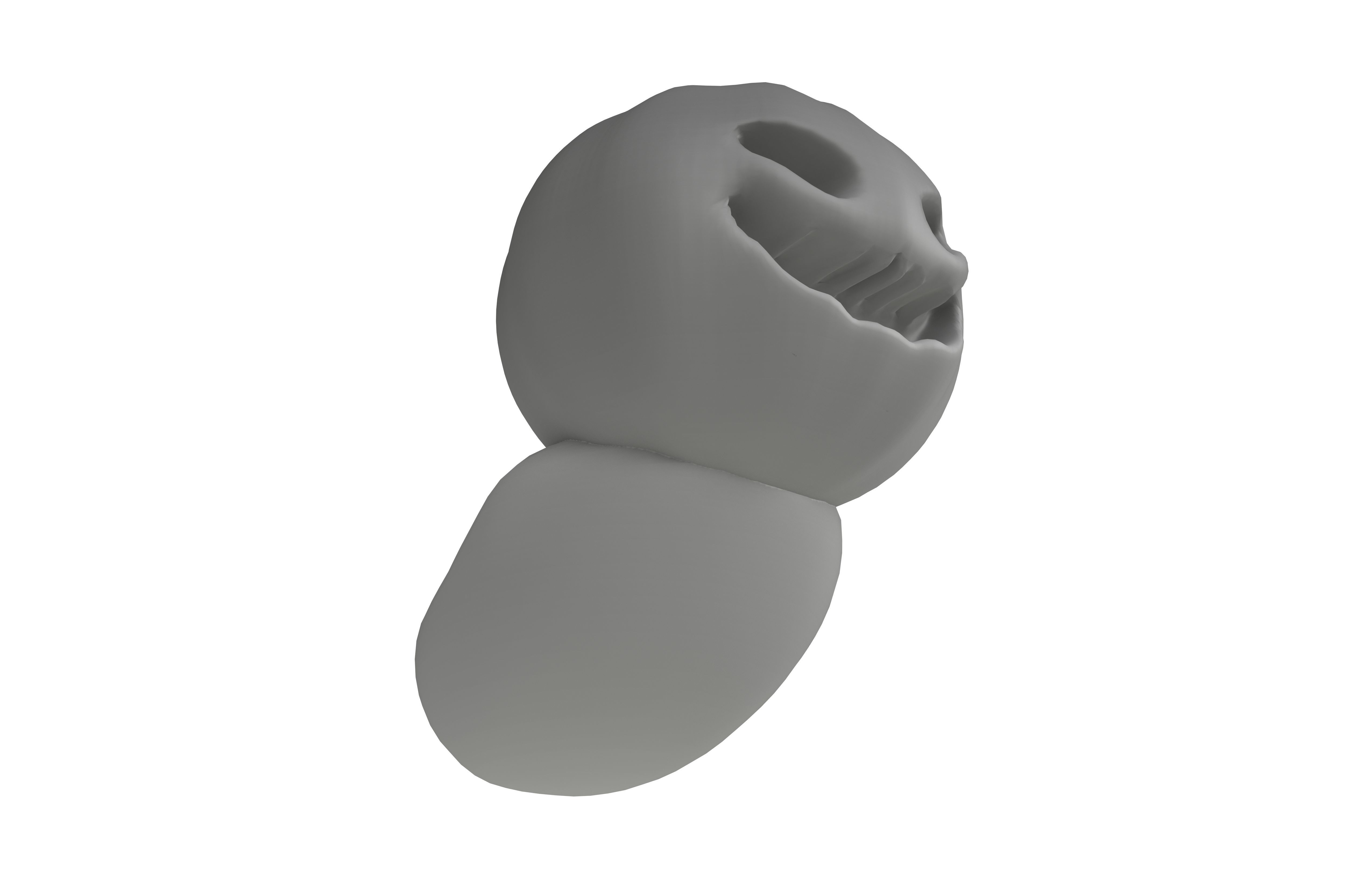 Halloween Pumpkin Ghost Character v1 002 Low-poly 3D model_2