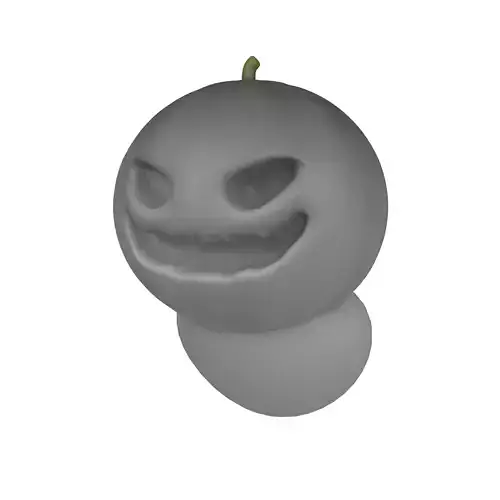 Halloween Pumpkin Ghost Character v1 002