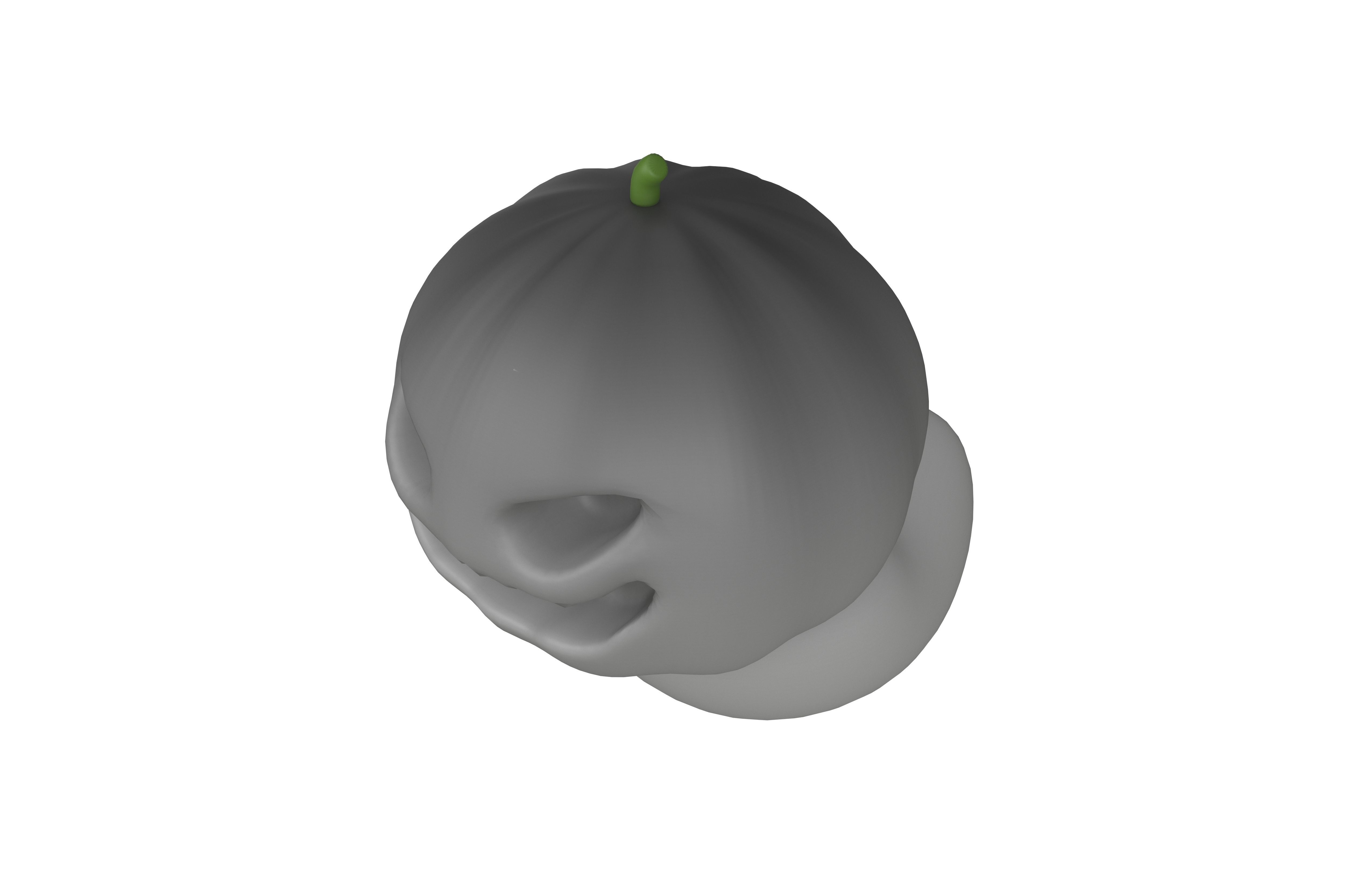 Halloween Pumpkin Ghost Character v1 002 Low-poly 3D model_1