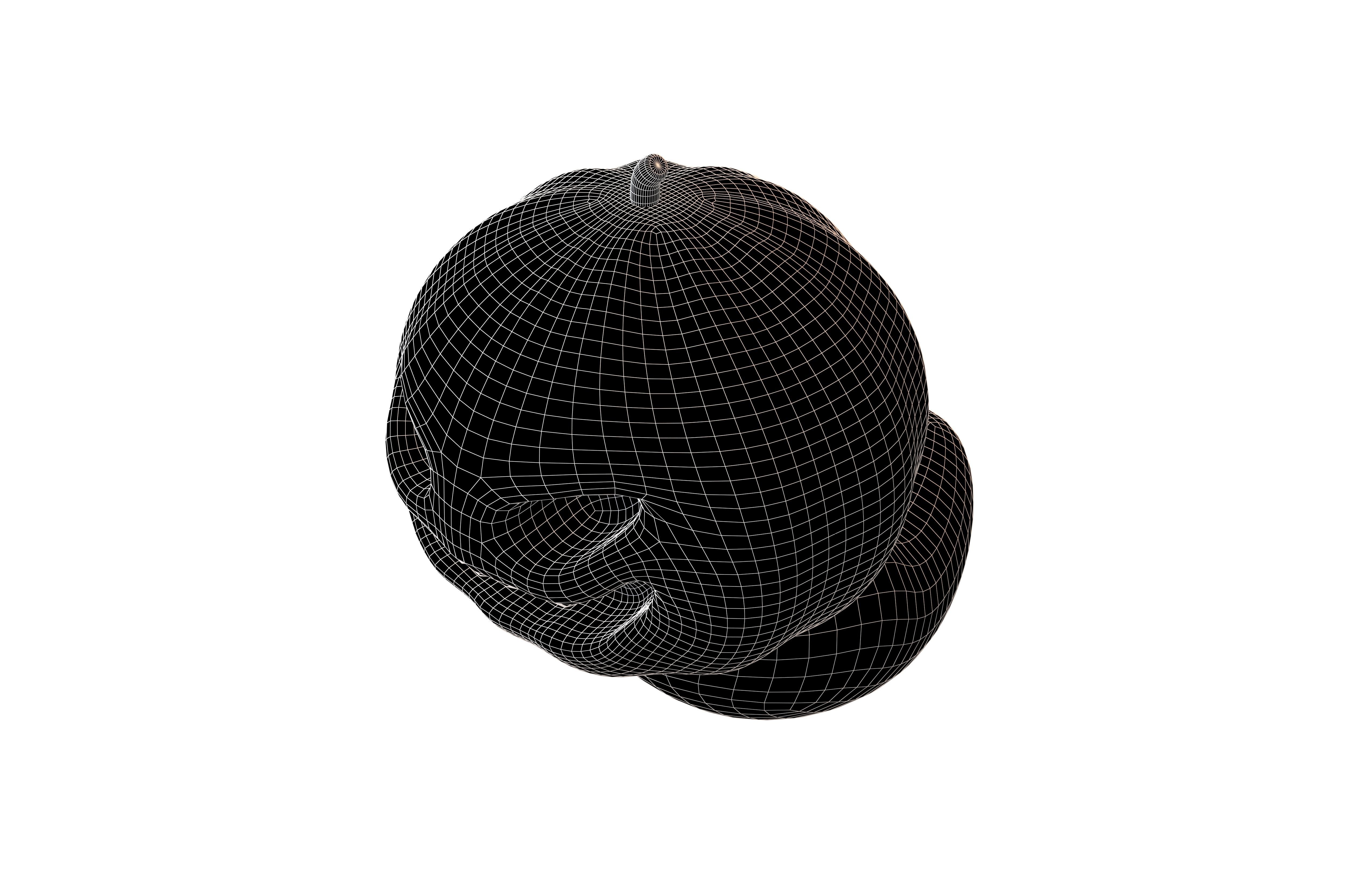 Halloween Pumpkin Ghost Character v1 002 Low-poly 3D model_6