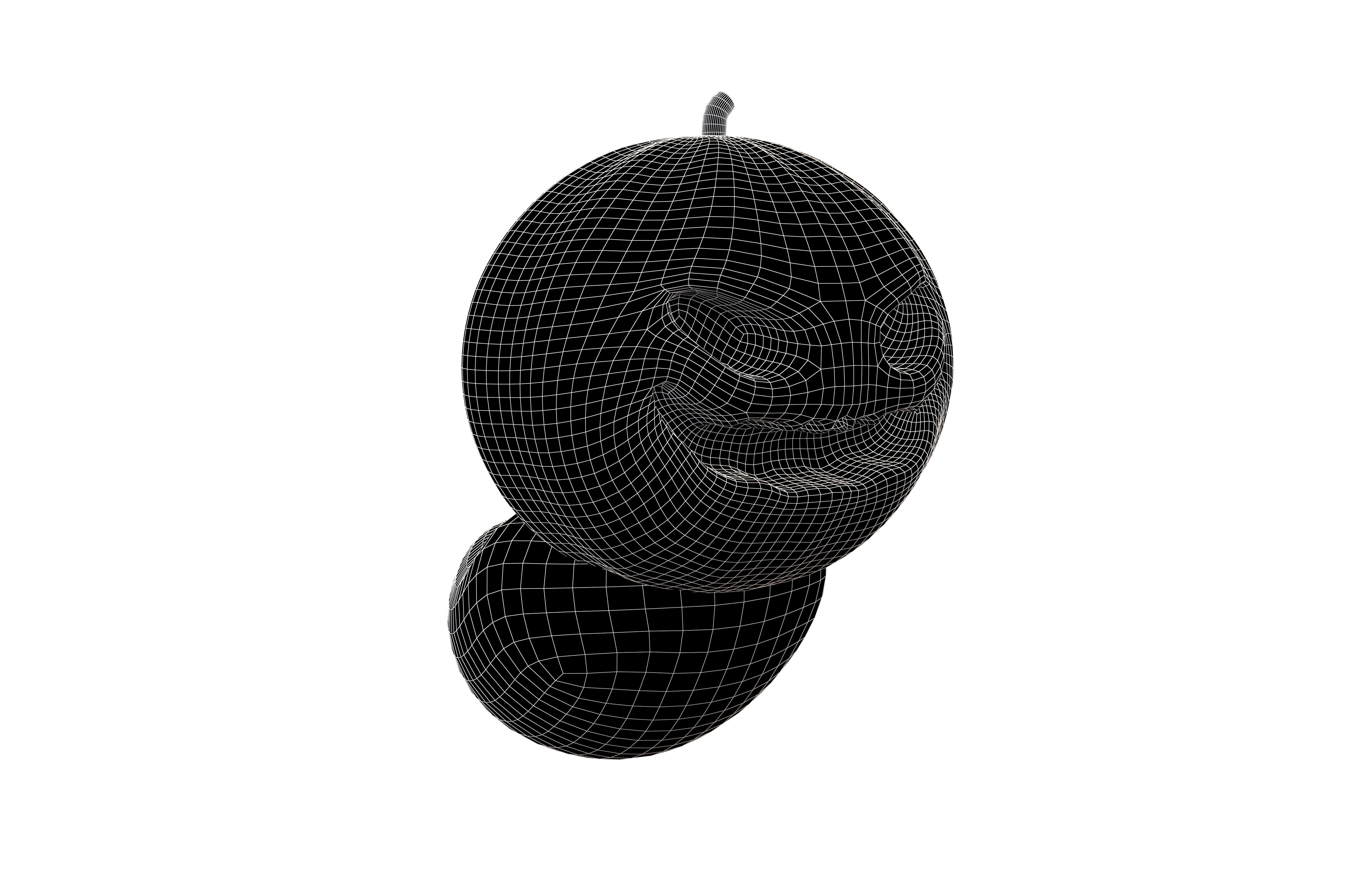 Halloween Pumpkin Ghost Character v1 004 Low-poly 3D model_5