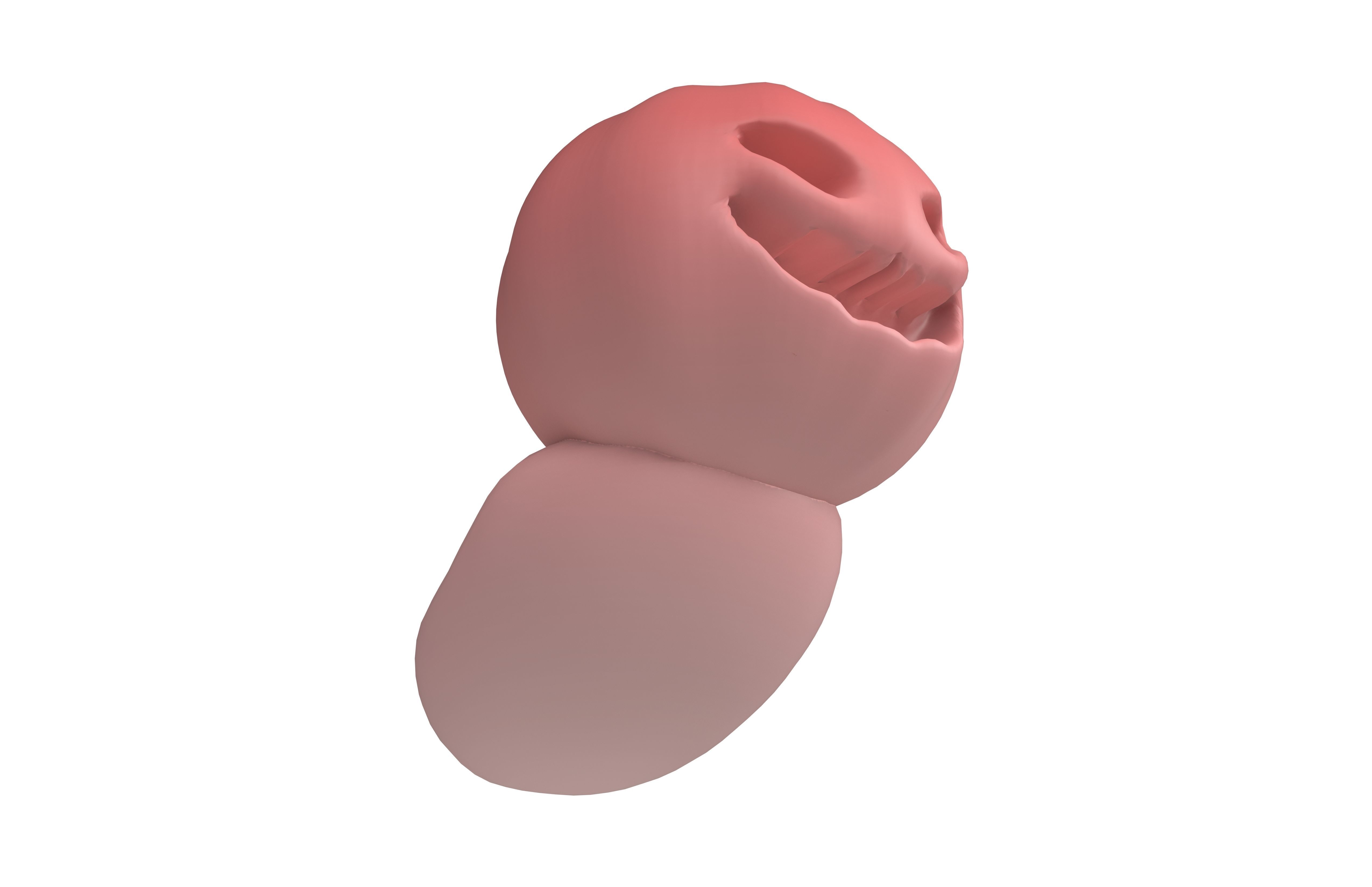 Halloween Pumpkin Ghost Character v1 004 Low-poly 3D model_3