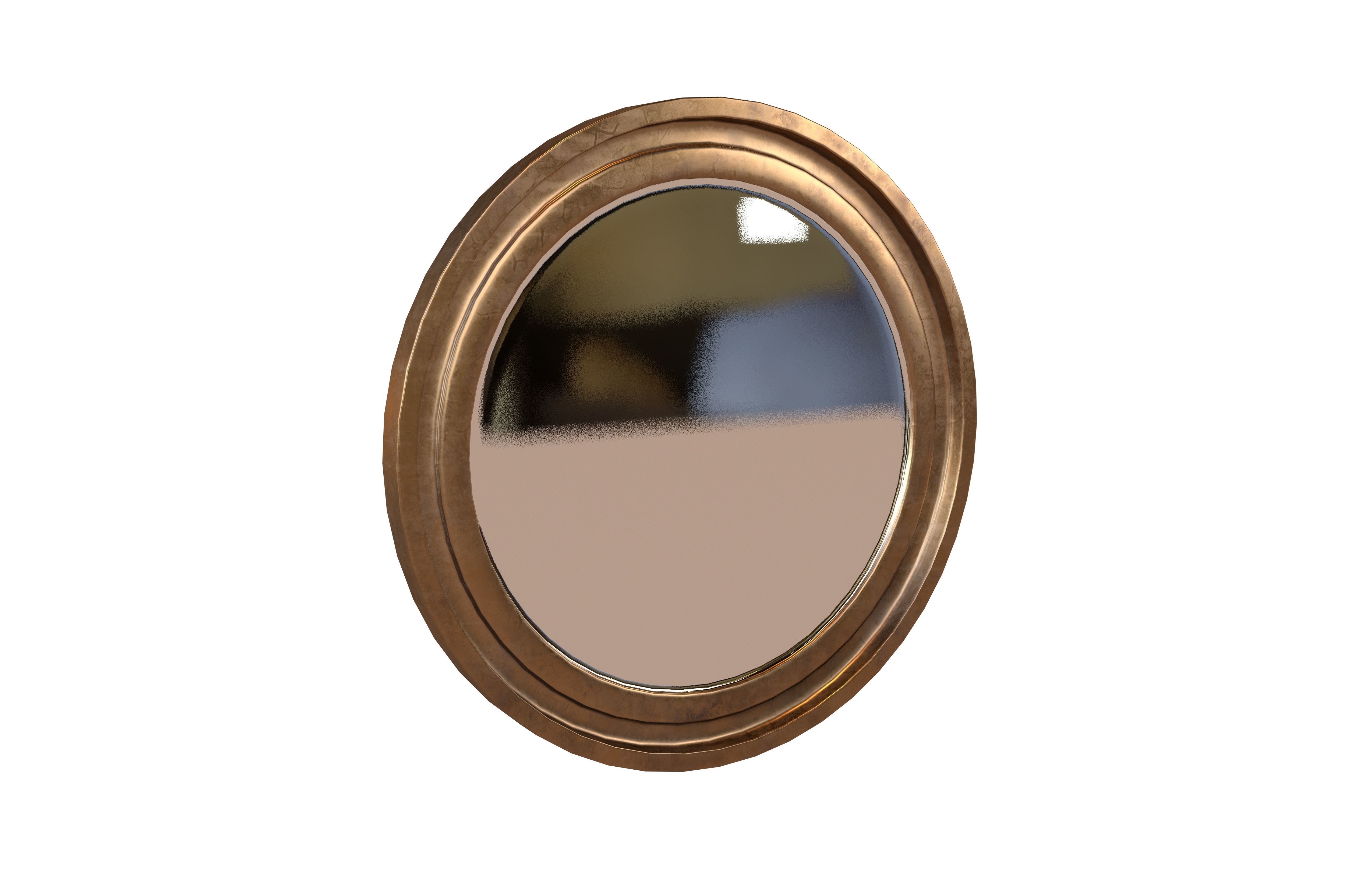 Round Mirror V1 001 Low-poly 3D model_1