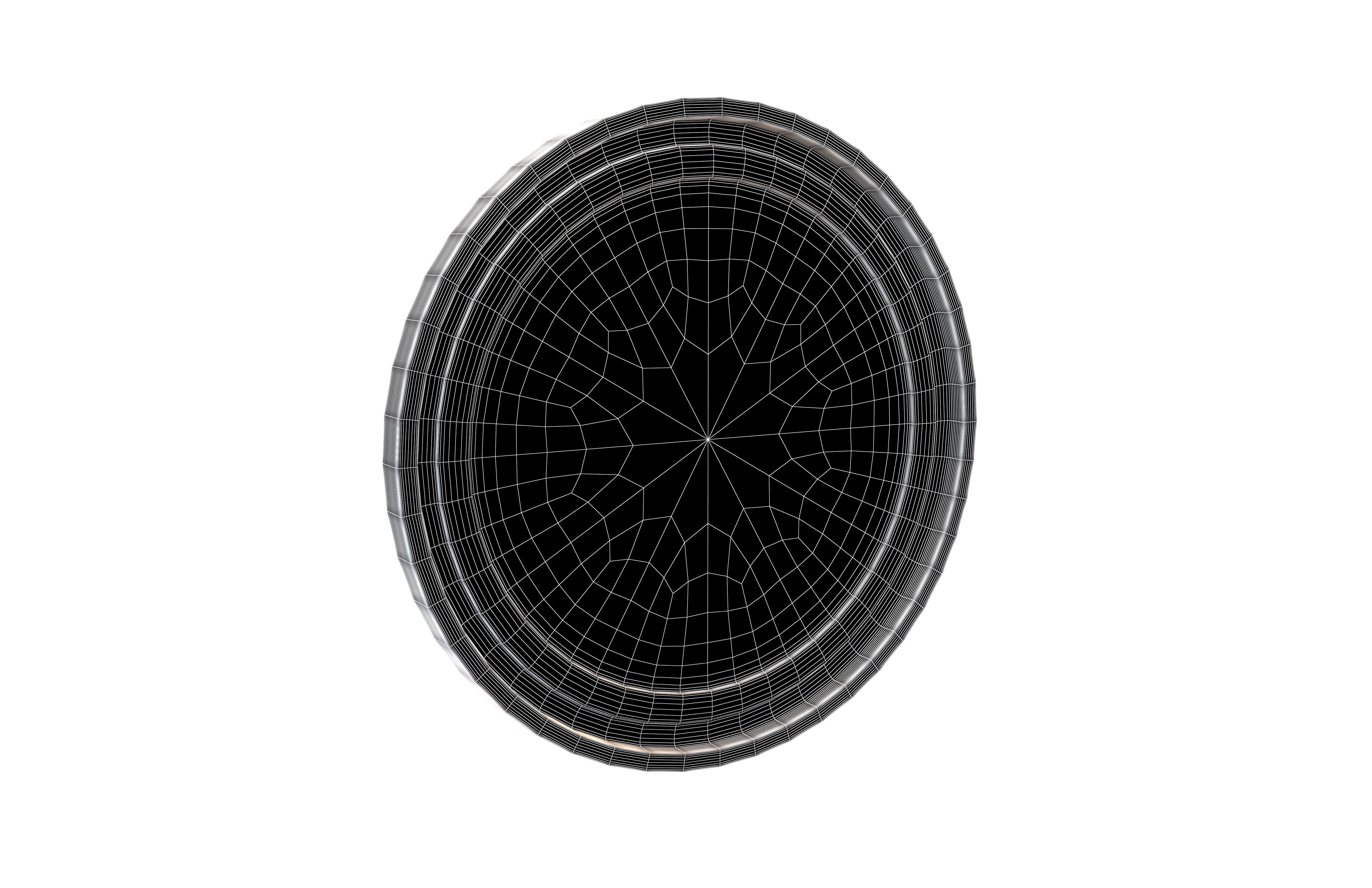 Round Mirror V1 001 Low-poly 3D model_6
