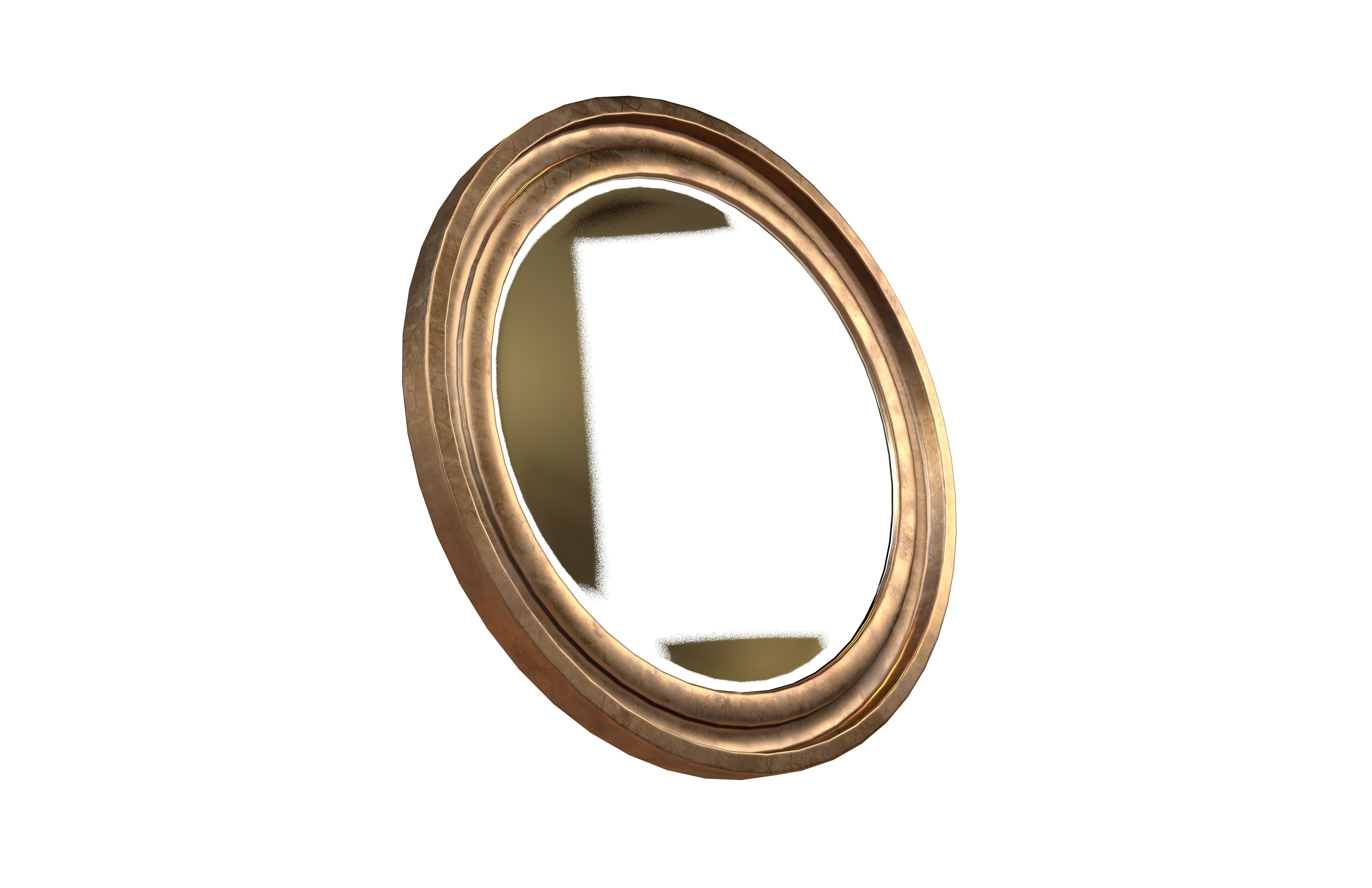 Round Mirror V1 001 Low-poly 3D model_2