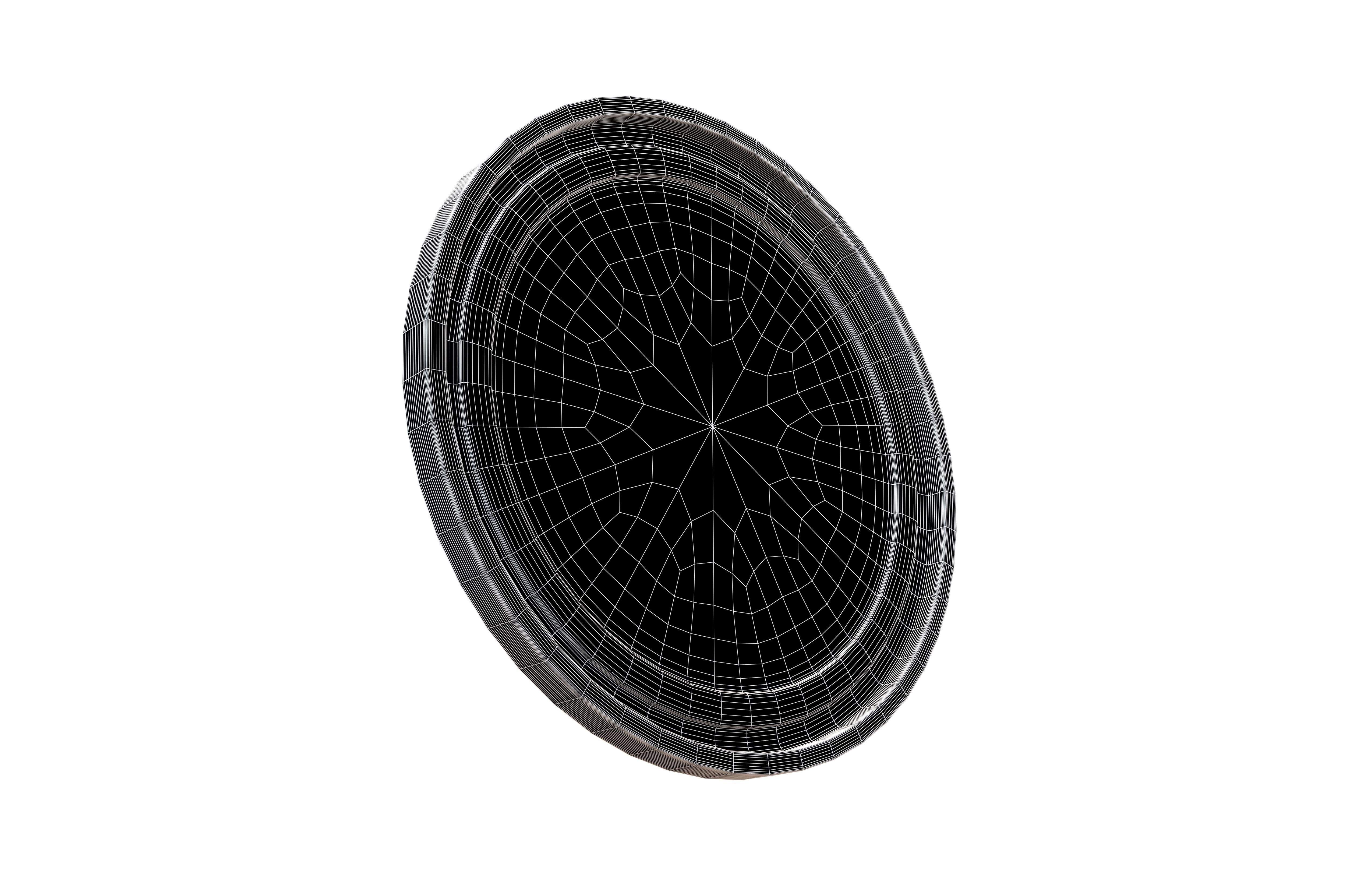 Round Mirror V1 001 Low-poly 3D model_7