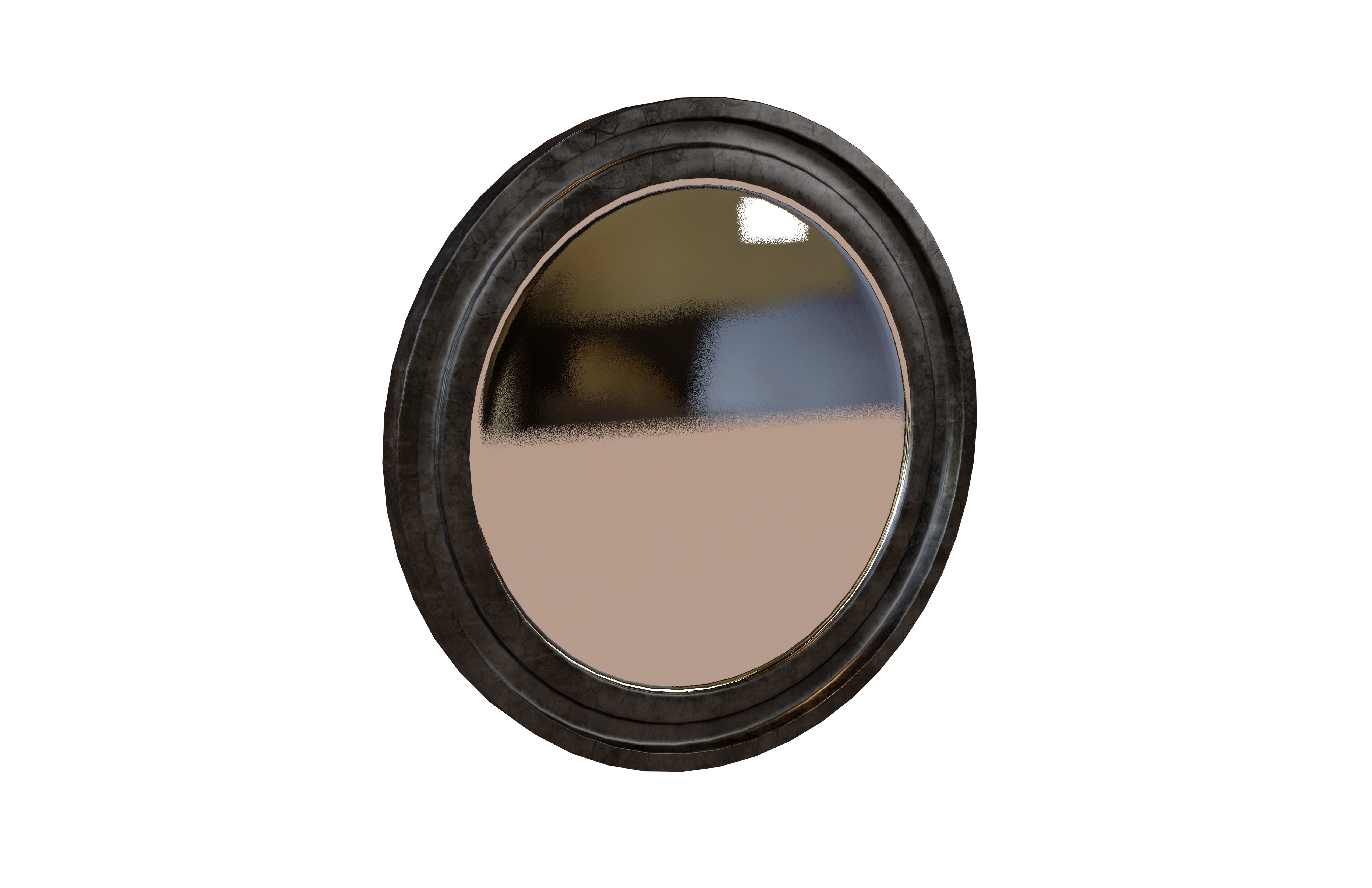 Round Mirror V1 003 Low-poly 3D model_1
