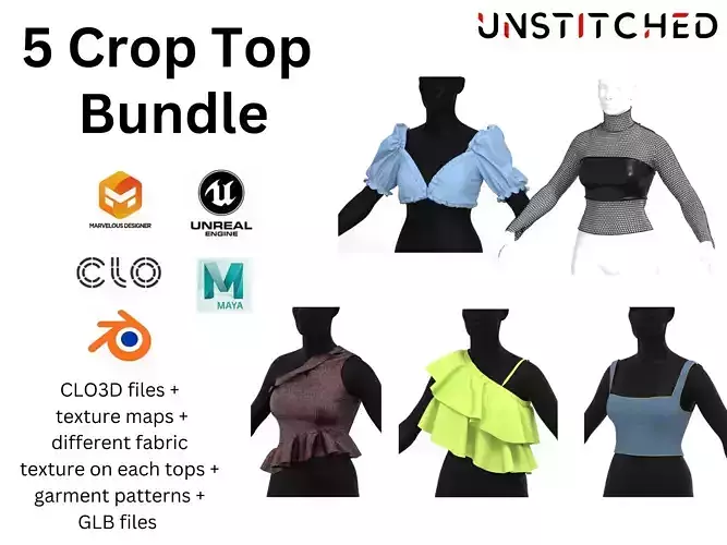 Unstitched crop tops 2