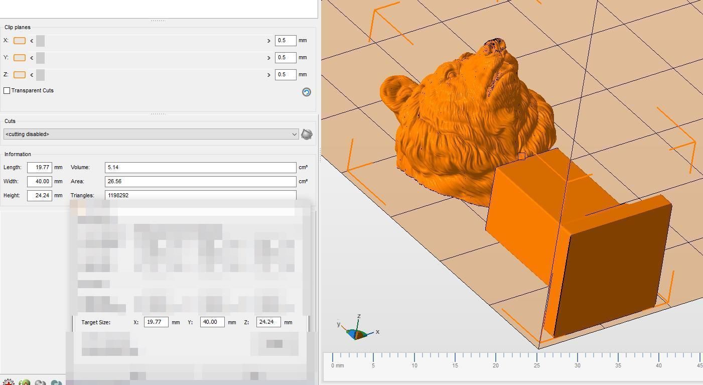 Bear head shaggy 3D print model_21