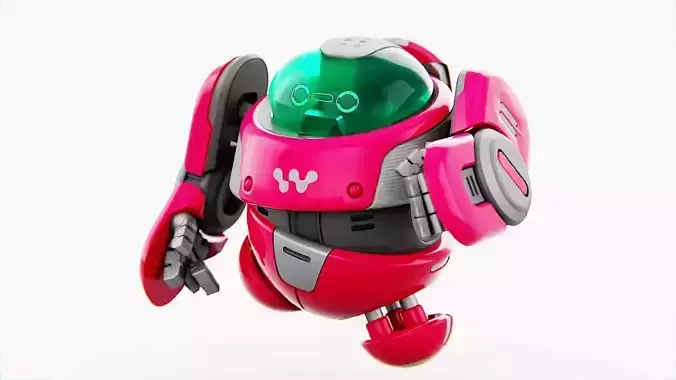 DRONE BOT S-2000 RIGGED 3D model DRONE BOT S-2000 RIGGED 3D model