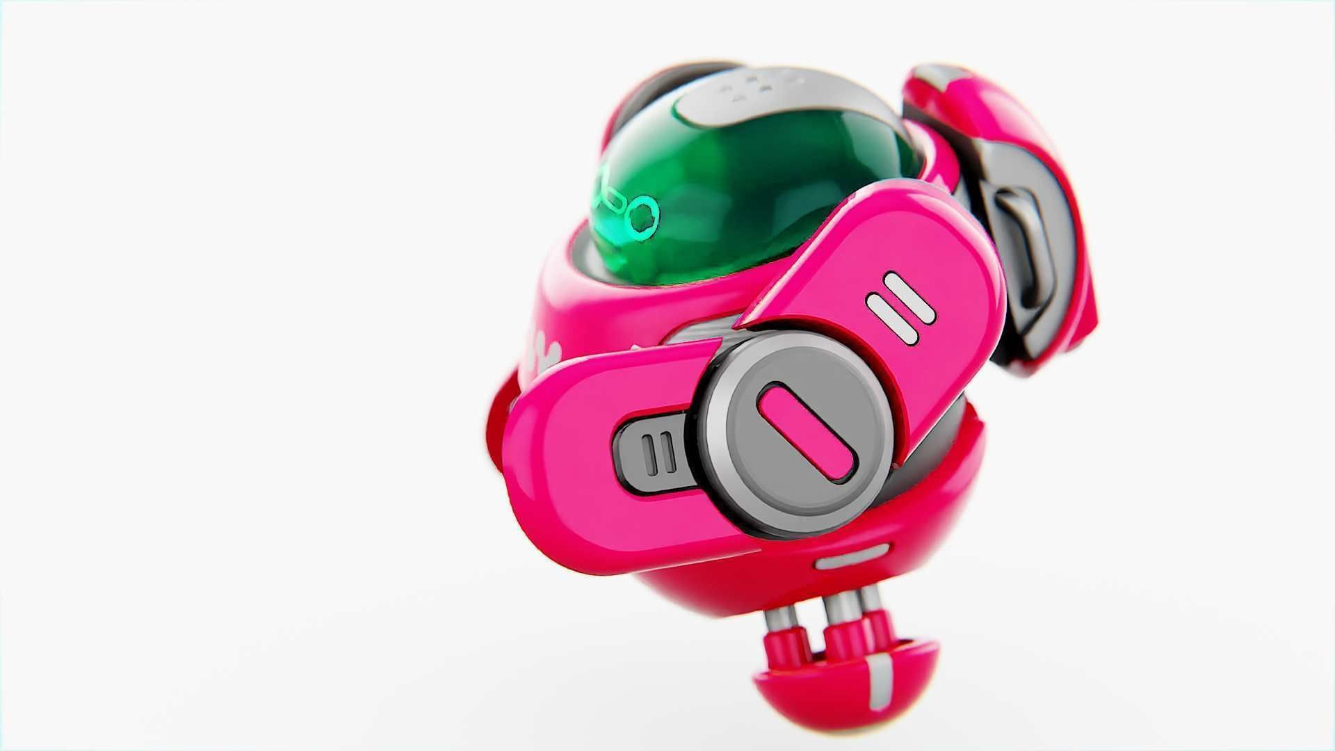 DRONE BOT S-2000 RIGGED 3D model_14