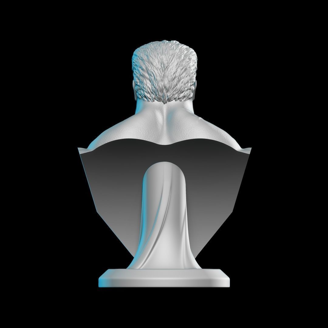 RED HULK BUST STL 3D print model_5