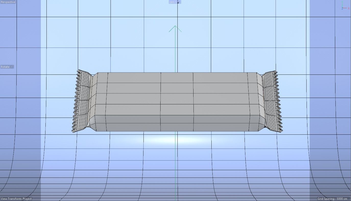 biscuit wafer or chocolate bar 3D model_3