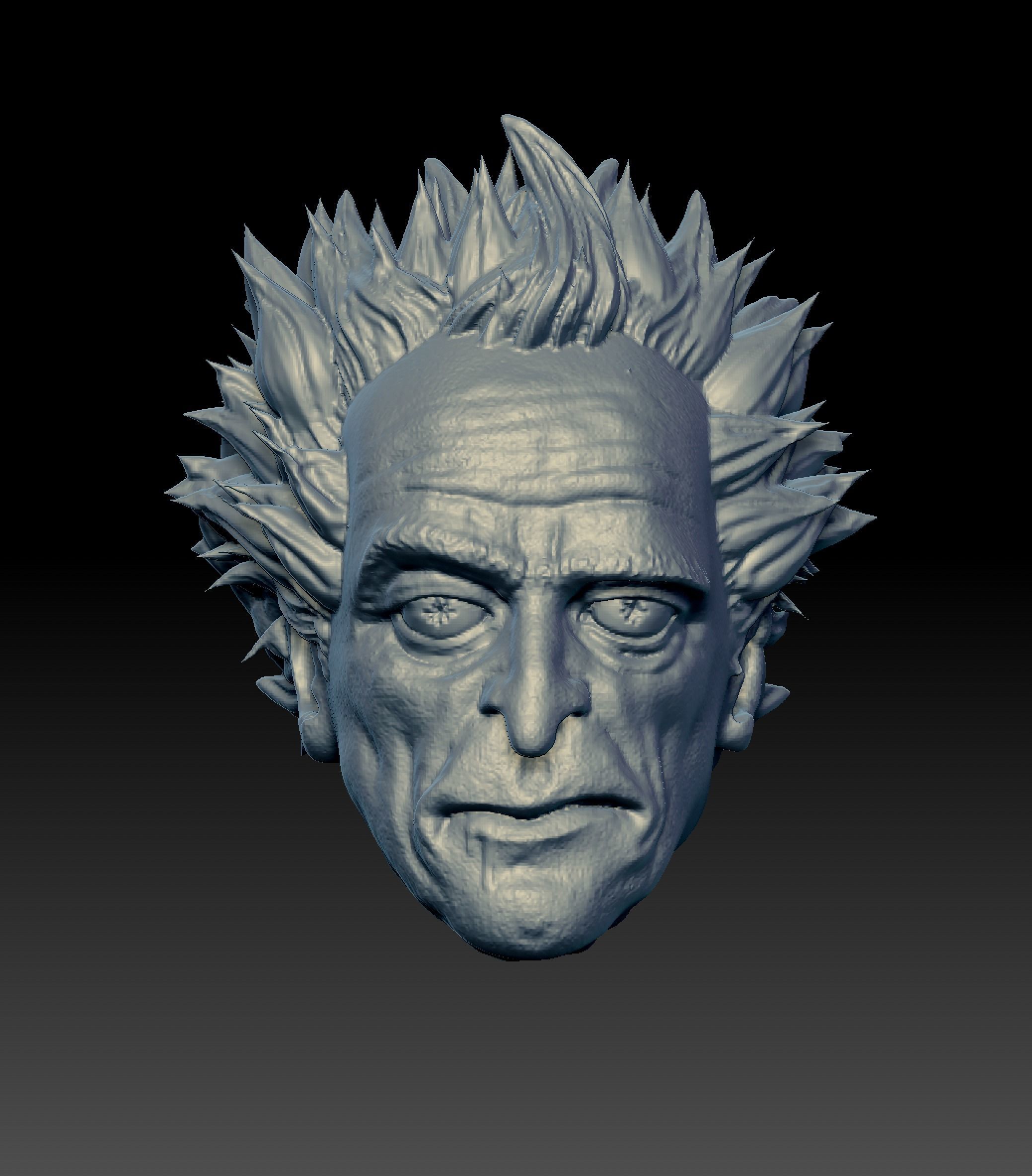 Realistic Cartoon Scientist 3D print model_1