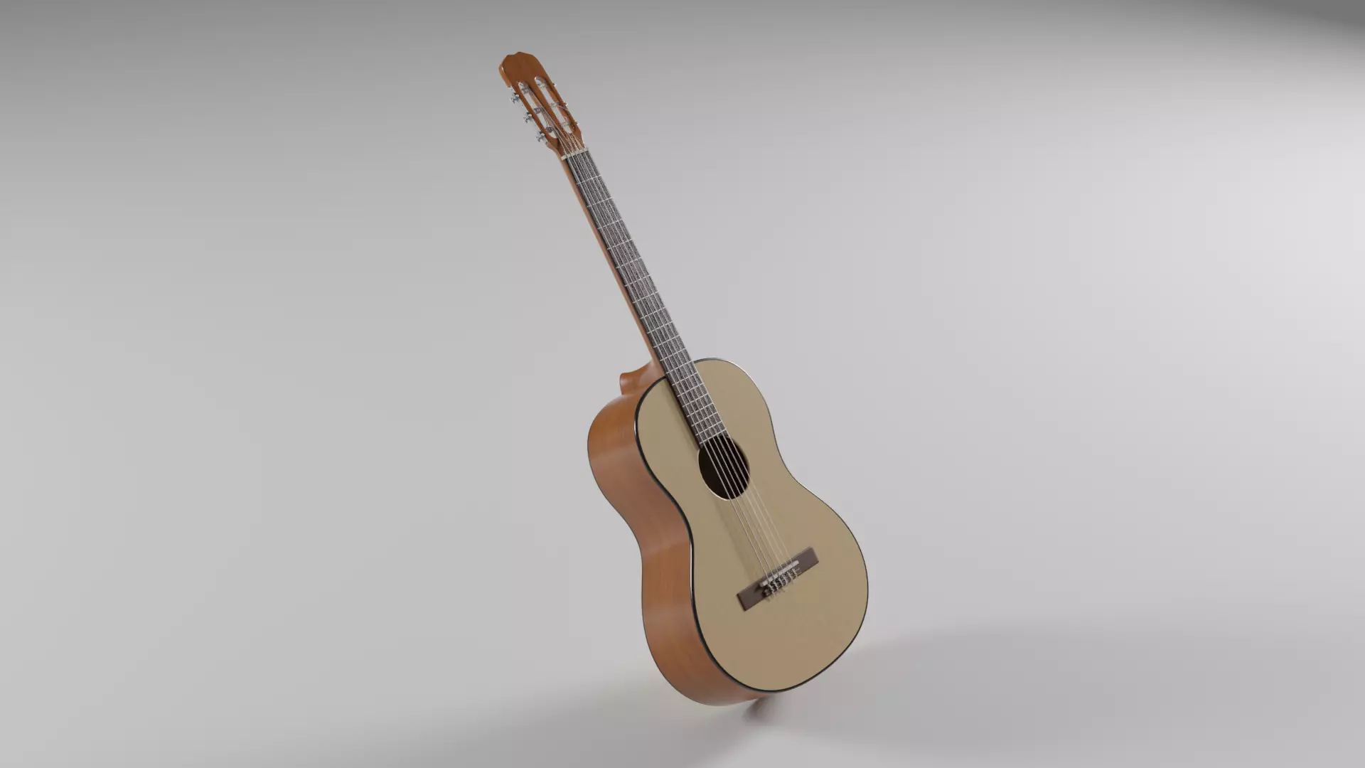 Classical Guitar Free 3D model_0