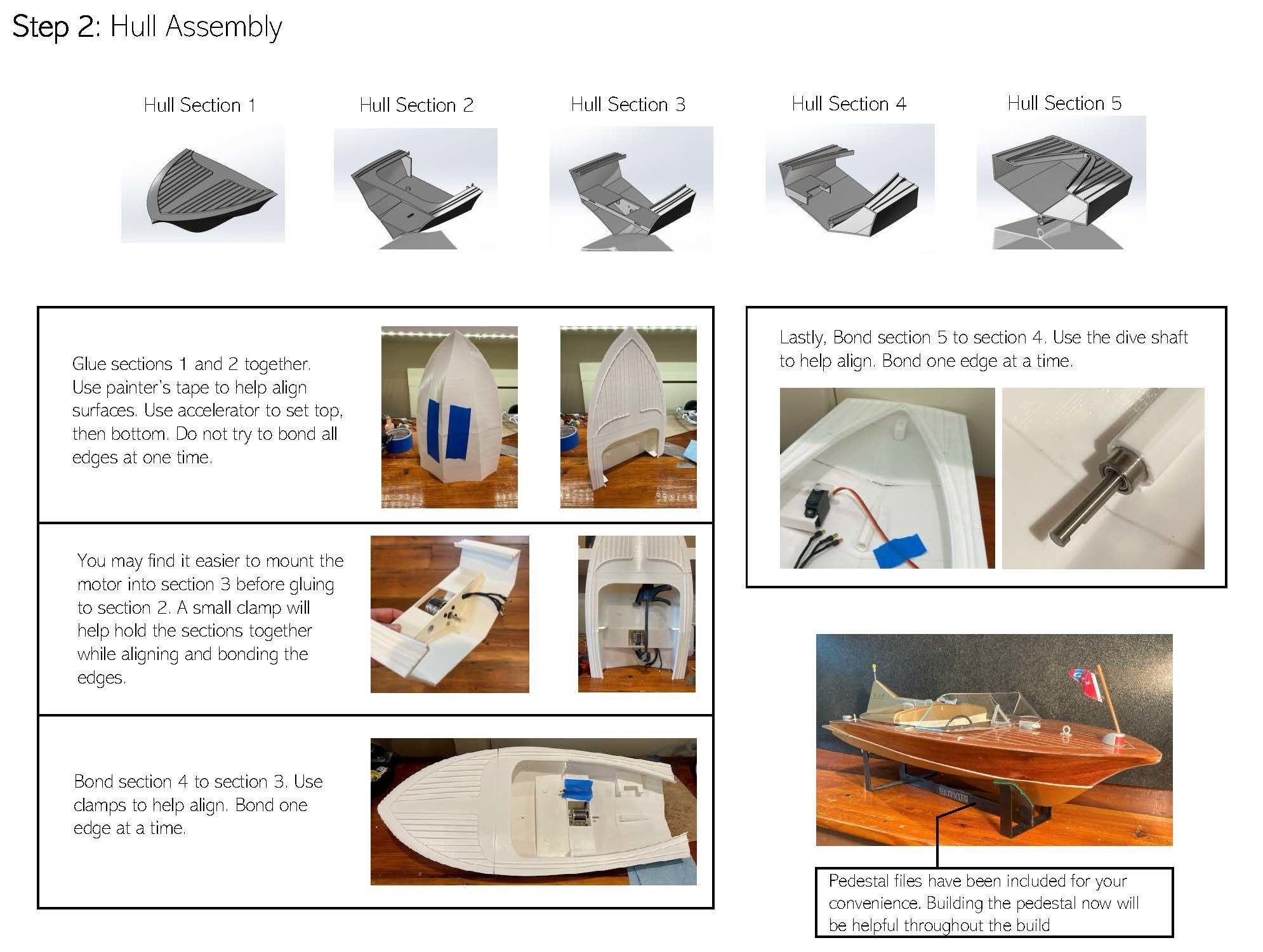 8th Scale 1955 Chris Craft Cobra RC Boat 3D Print files and Inst 3D print model_1