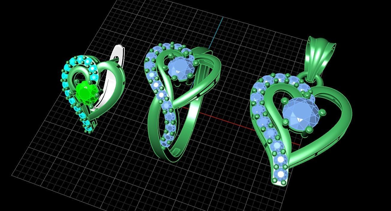 do bo trang suc nu  3D print model_1