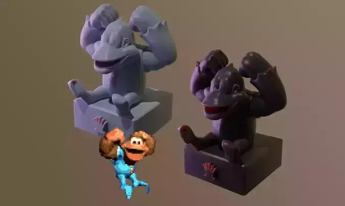 Chess Pack Kiddy Kong From DKC3