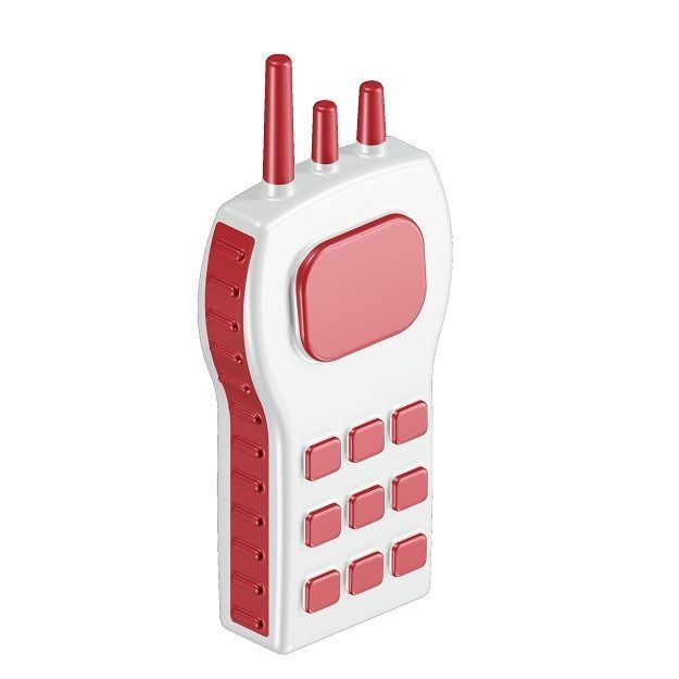 Toddler Walkie Talkie Toy 3D model_2