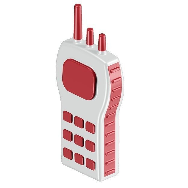 Toddler Walkie Talkie Toy 3D model_1