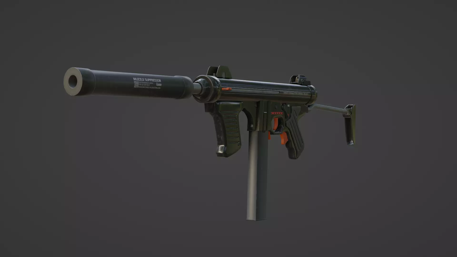 Beretta M12S SMG 3D model