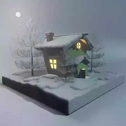 House in snow