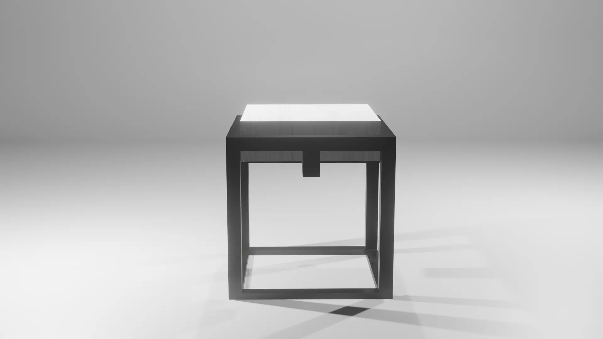 Designed low-poly chair for interiors Low-poly 3D model_0