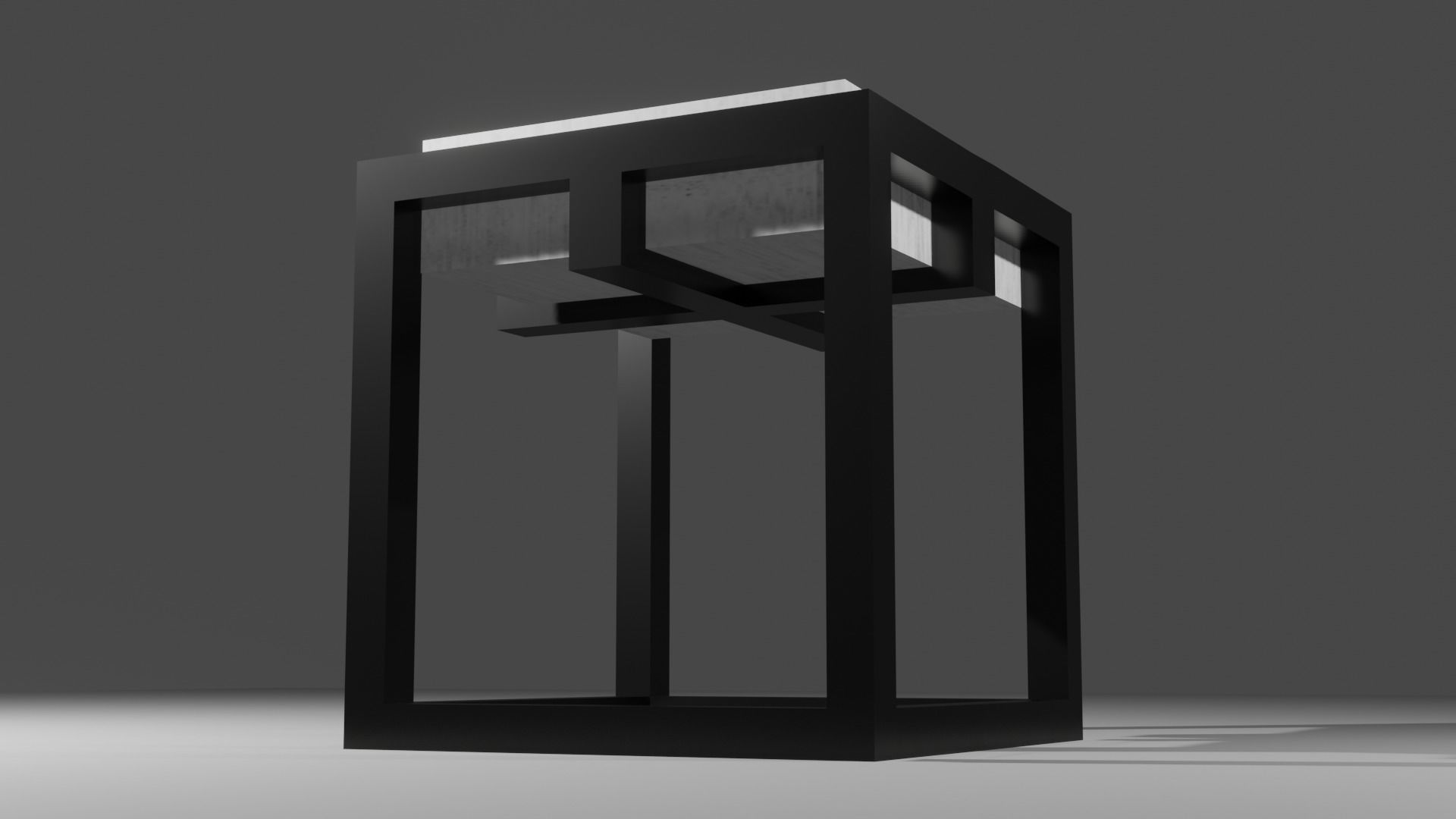 Designed low-poly chair for interiors Low-poly 3D model_2