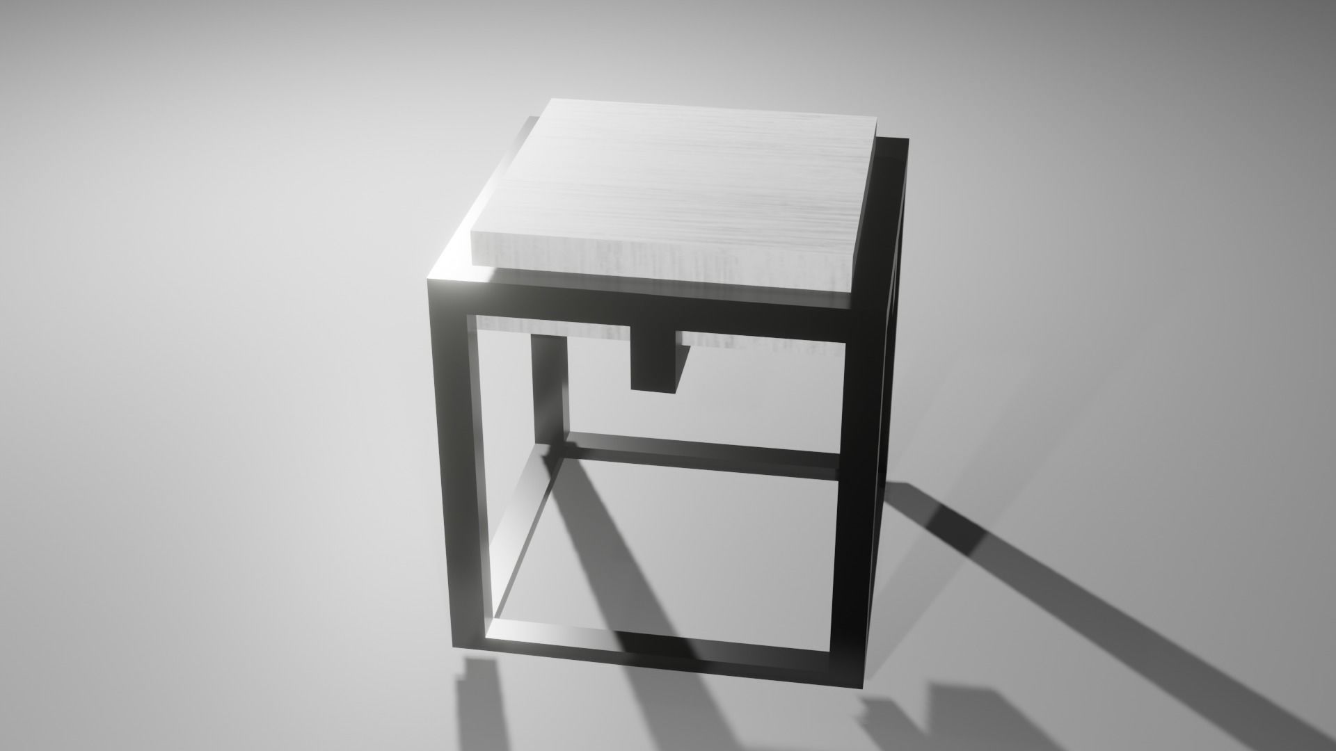 Designed low-poly chair for interiors Low-poly 3D model_1