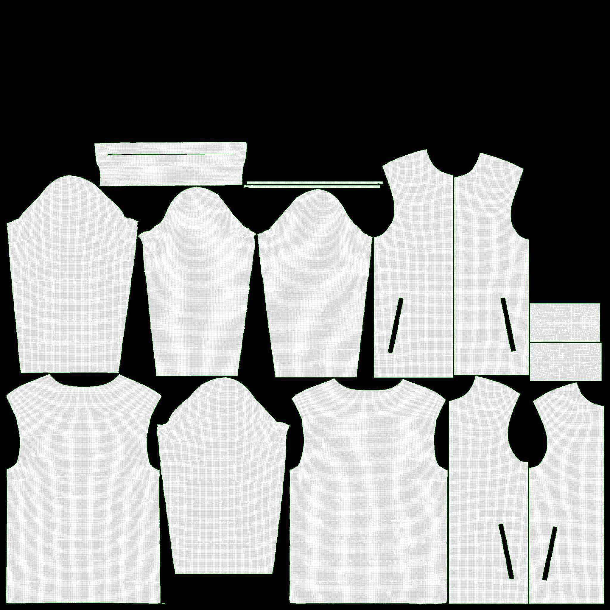 Quilted Jacket for Men Mockup Red 3D model_10