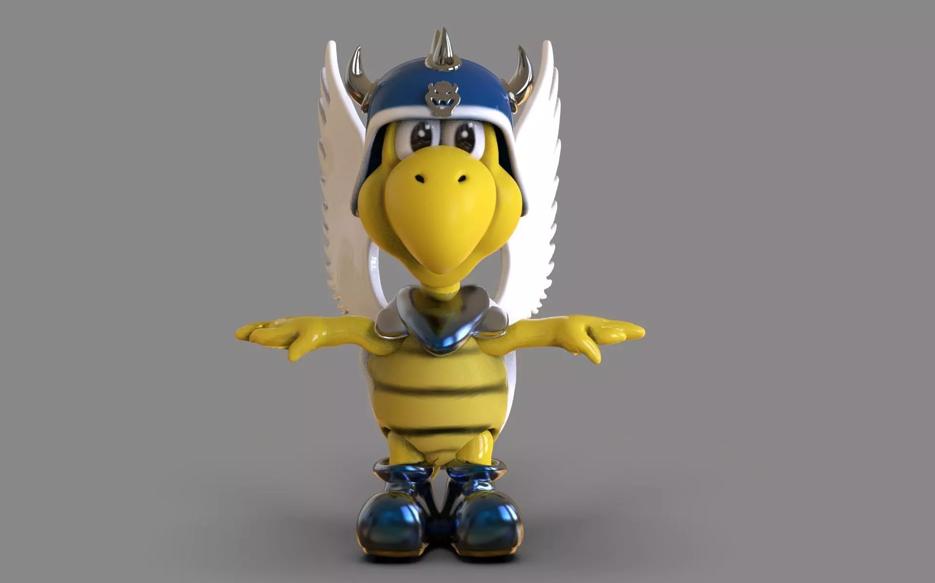 Blue Shell Koopa Troopa Low-poly 3D model