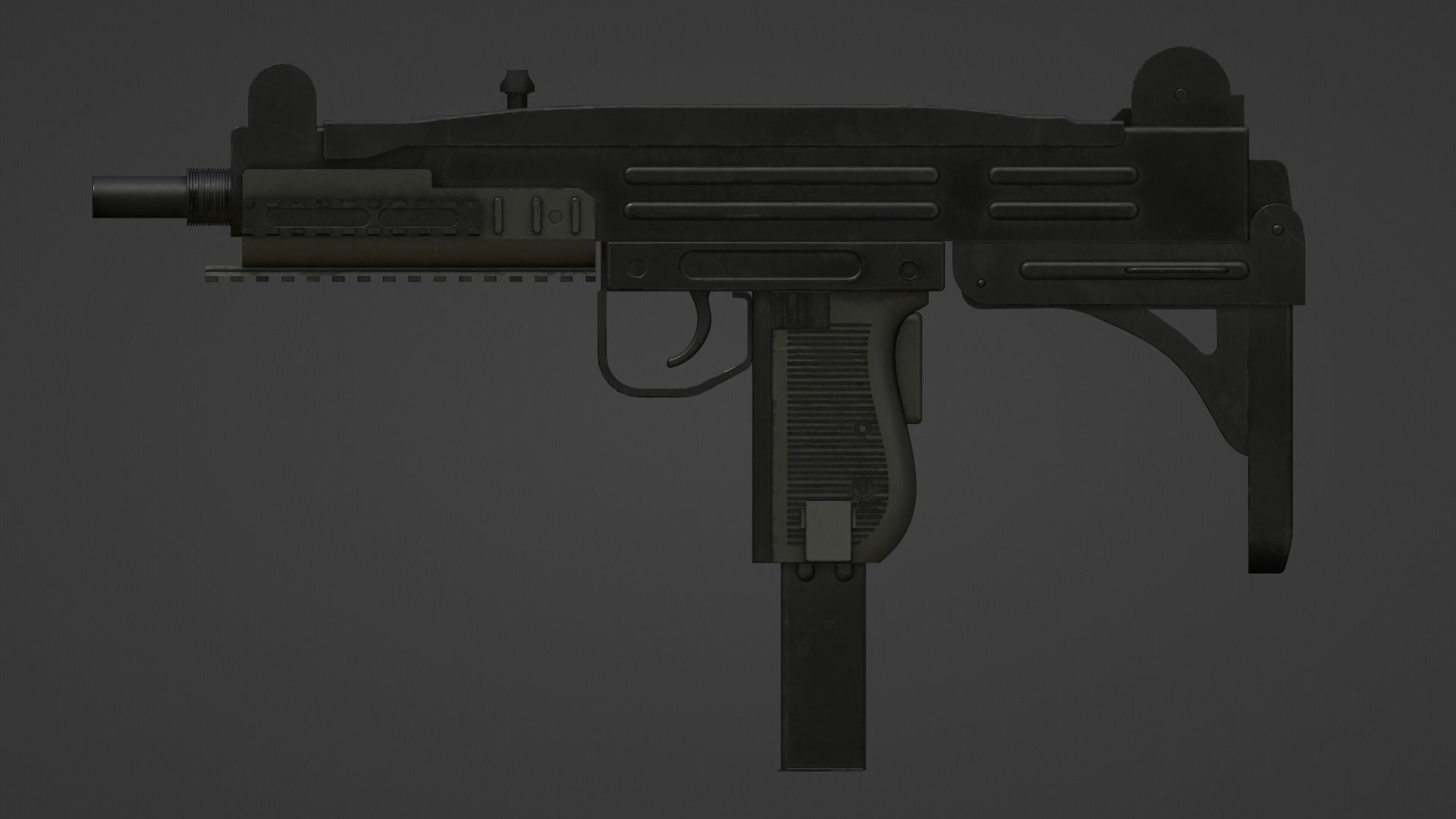 UZI Gun 3D model_3