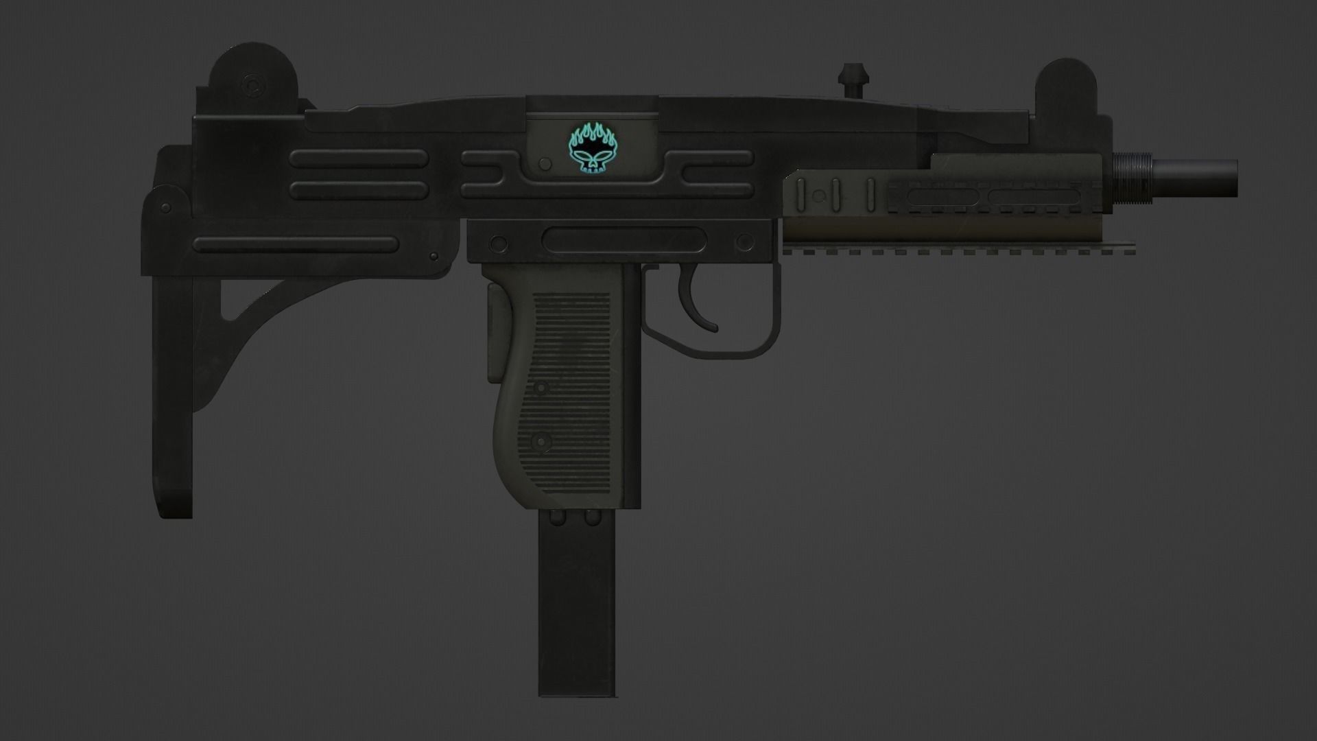 UZI Gun 3D model_2