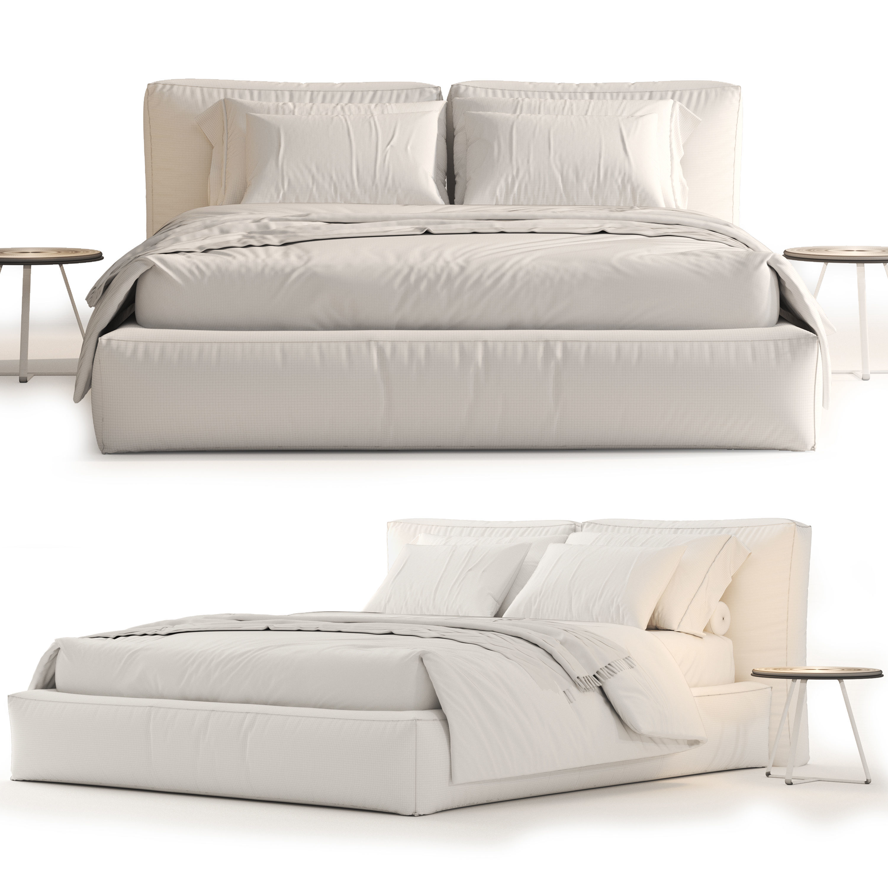 NOVAMOBILI BRICK BED 3D model_4